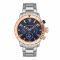 U.S. Polo Assn Men's Round Dial Chronograph Wrist Watch With Chain Strap, Blue, USPA1026-01