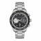 U.S. Polo Assn Men's Round Dial Chronograph Wrist Watch With Chain Strap, Black, USPA1044-01