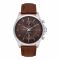 U.S. Polo Assn Men's Round Dial Chronograph Wrist Watch With Band Strap, Brown, USPA1094-08