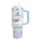 Stanley Quencher H2.0 FlowState Stainless Steel Insulated Tumbler With Lid & Straw, 1800ml, Cool Serene Brush Stroke