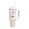 Stanley Quencher H2.0 FlowState Stainless Steel Insulated Tumbler With Lid & Straw, 887ml, Cherry Blossom Pink