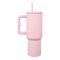 AJF Plain Stainless Steel Vacuum Insulated Tumbler With Lid & Straw, 1800ml, Pink