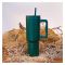 AJF Plain Stainless Steel Vacuum Insulated Tumbler With Lid & Straw, 1800ml, Green