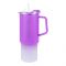 UBS Tau Pei Bear Sports Water Bottle, Vacuum Insulated Tumbler 3-Piece Set, Purple