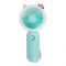 Inaaya Traders Mini Portable Fan With LED Light, Lid Charging, Blue