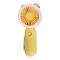 Inaaya Traders Mini Portable Fan With LED Light, Lid Charging, Yellow