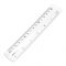 Deli 6" Transparent Ruler Scale, 1-Piece, EG00112