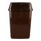 Eco Plastic Dustbin With Lid, 11000ml, Brown