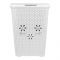 Graceware Plastic Laundry Basket, White