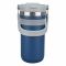 AJF Stainless Steel Vacuum Insulated Tumbler Bottle - Hot/Cold Travel Mug with Lid & Straw, 900ml, Blue, SUS 304