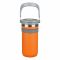 AJF Stainless Steel Vacuum Insulated Thermos Bottle - Hot/Cold Travel Mug with Lid & Straw, 900ml, Orange, SUS 304