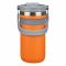 AJF Stainless Steel Vacuum Insulated Tumbler Bottle - Hot/Cold Travel Mug with Lid & Straw, 900ml, Orange, SUS 304