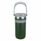 AJF Stainless Steel Vacuum Insulated Thermos Bottle - Hot/Cold Travel Mug with Lid & Straw, 900ml, Green, SUS 304