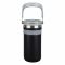 AJF Stainless Steel Vacuum Insulated Thermos Bottle - Hot/Cold Travel Mug with Lid & Straw, 900ml, Black, SUS 304