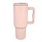 AJF HydroJug Stainless Steel Tumbler With Handle & Flip Straw, 1.18ml, pink