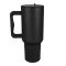 AJF HydroJug Stainless Steel Tumbler With Handle & Flip Straw, 1.18ml, Black