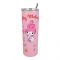 AJF My Melody Anime Stainless Steel Tumbler With Straw, 700ml, Pink