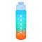 AJF Set of 3 Sports BPA-Free Water Bottles with Time Marker - 2000ml, 800ml & 280ml, Sea Blue