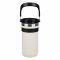 AJF Stainless Steel Vacuum Insulated Thermos Bottle - Hot/Cold Travel Mug with Lid & Straw, 900ml, Beige, SUS 304