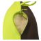 Relaxsit Fiber Two-Tone Neck Pillow, For Travel, Home & Office, Green, 13"x12"