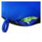 Relaxsit Fiber Two-Tone Neck Pillow, For Travel, Home & Office, Blue, 13"x12"