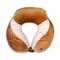 Relaxsit Velveto Neck Pillow, For Travel, Home & Office, Brown, 10.63" x 10.63"