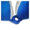 Relaxsit Velveto Neck Pillow, For Travel, Home & Office, Blue, 10.63" x 10.63"