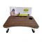 Relaxsit Bed Pro Folding Laptop Table, Portable Desk For Study, Brown, 15.75" x 23.62"