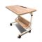 Relaxsit Flexi-Big C-Table/Adjustable Laptop Trolley with Book Rack, Beige, 25-34” H x 15.75” W x 23.75” L