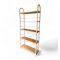 Relaxsit 5-Tier Foldable Bookshelf, Screwless Bookcase Organizer, White, 67.5” H x 30” W x 10” D