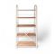 Relaxsit 5-Tier Foldable Bookshelf, Screwless Bookcase Organizer, White, 67.5” H x 30” W x 10” D