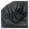 Relaxsit Puffy Leather Bean Bag, Black, 43.31" x 31.5"