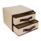 2-Layer Clothes Storage Drawer Organizer, Ideal for Wardrobes & Closets, Beige