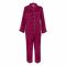 Basix Women's 2-Piece Pajama Set Night Suit, Silk Shirt & Trouser, Magenta, SW-109