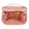 PU Leather Transparent Makeup Bag, Travel Cosmetic Organizer, Pink, AF-63