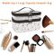 Waterproof Double Layer Zipper Travel Cosmetic Bag, Makeup Organizer & Toiletry Pouch, Silver