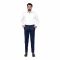 Basix Regular Fit Cotton Formal Dress Pant, Blue