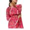 Basix Carnation Pink Cambric Fancy Shirt With White Lace & Tassle, CAS-508