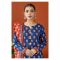 Orient Textile Unstitched 3 Piece Printed Cambric Shirt, Cambric Pant & Lawn Dupatta, Blue, 57739