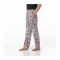 Basix Women's Linen Pajama, Pink Yellow White Flower, 101