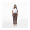 Basix Women's Linen Pajama, Back/Brown Kayree, 109