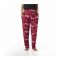 Basix Women's Linen Pajama, Cherry Red Flora and Leaves, 114