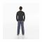 Basix Men's Jogging Fashion Mesh Trouser, Graphite Grey, JT-703