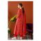 Orient Textile Unstitched 3 Piece Printed Cambric Shirt, Cambric Pant & Lawn Dupatta, Red, 57762