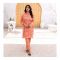 Basix Womens Orange Lace Embellished With Contemporary Sleeves, 2 Piece - Lawn Shirt & Trouser, EW-102