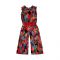 IXAMPLE Girls Printed Jumpsuit, Multi, IXSGP 31203