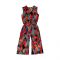 IXAMPLE Girls Printed Jumpsuit, Multi, IXSGP 31203