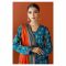 Orient Textile Unstitched 3 Piece Printed Cambric Shirt, Cambric Pant & Lawn Dupatta, Teal, 57801