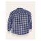 IXAMPLE Boys Check Shirt, Navy Blue, IXSBST 56012