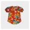 IXAMPLE Girls Red Floral Fusion Top, IXGTP 91026